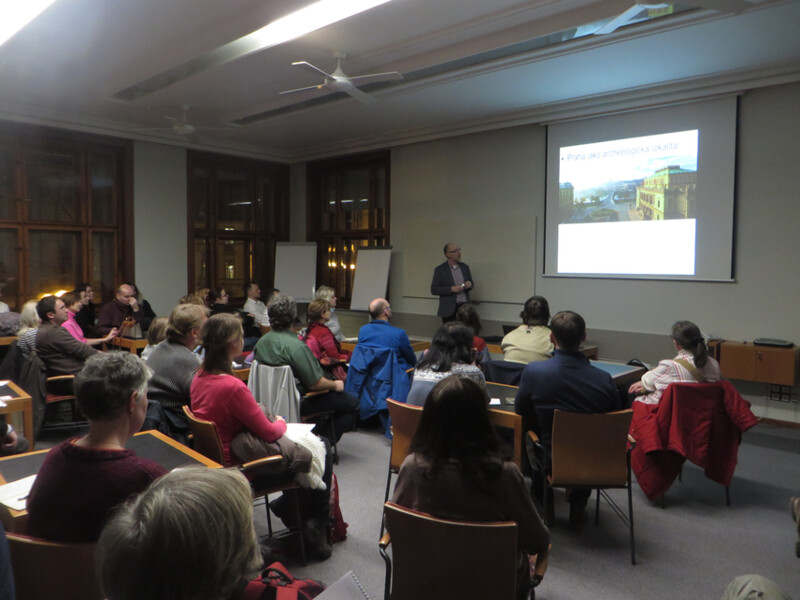 Přednáška J. Podlisky Archeologie pražského podhradí v MKP 15.1.2019